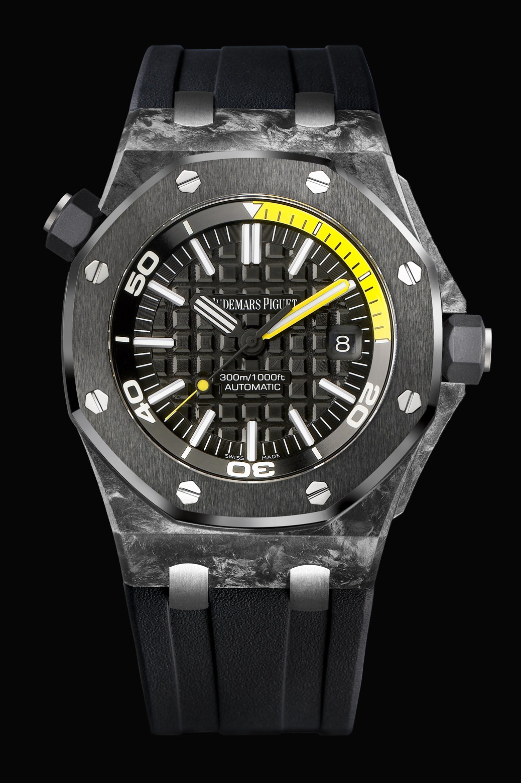 Audemars Piguet Royal Oak Offshore Diver Forged Carbon watch REF: 15706AU.OO.A002CA.01 - Click Image to Close